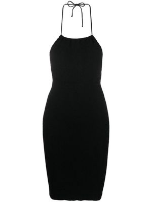 Bond-eye robe en seersucker - Noir