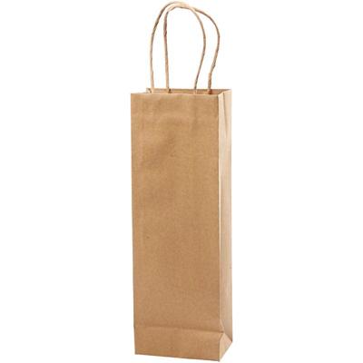 Creativ Company Papieren zakken, h: 36 cm, b: 13x8 cm, 125 gr, bruin, 10 stuk/ 1 doos