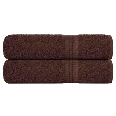 Handdoeken 2 st 50x100 cm 360 g/m 100% katoen bruin