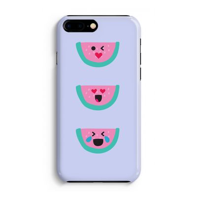 Smiley watermeloen: Volledig Geprint iPhone 7 Plus Hoesje
