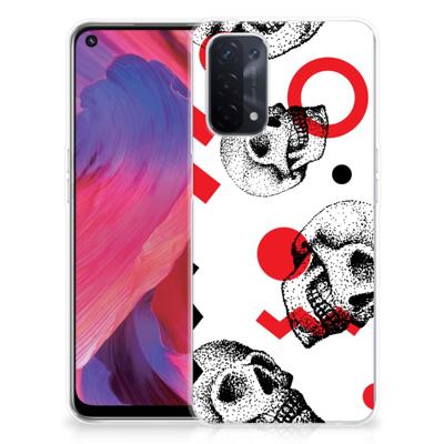 Silicone Back Case OPPO A93 5G Skull Red Silicone Back Case OPPO A93 5G Skull Red