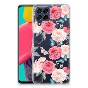 Samsung Galaxy M53 TPU Case Butterfly Roses