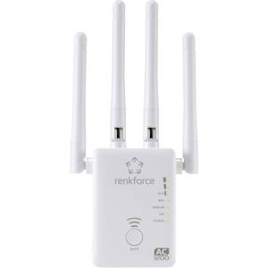 Renkforce WS-WN575A3 Dual Band AC1200 WiFi-versterker 2.4 GHz, 5 GHz Repeater, Router, Accesspoint