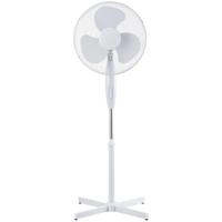 Enzo Statiefventilator 40cm draaiend 40w wit - 8652573