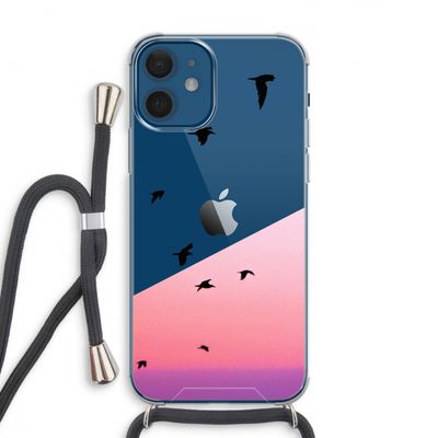 Fly away: iPhone 12 Transparant Hoesje met koord