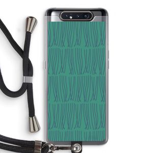 Swirls: Samsung Galaxy A80 Transparant Hoesje met koord