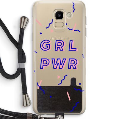 GRL PWR: Samsung Galaxy J6 (2018) Transparant Hoesje met koord