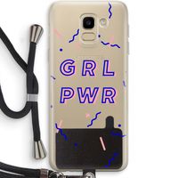 GRL PWR: Samsung Galaxy J6 (2018) Transparant Hoesje met koord