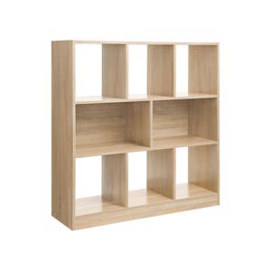 Houten plank met open vakken, Eik