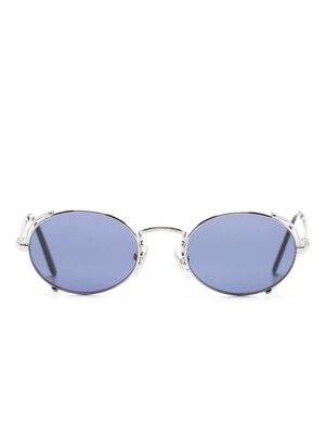 Jean Paul Gaultier lunettes de soleil The Silver 55-3175 à monture ronde - Argent