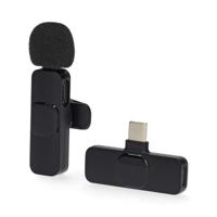 Nedis Microfoon | Gebruikt voor: Notebook / Smartphone / Tablet | Draadloos / USB Type-C™ | USB-C™ Female | Aan/uit knop - MICW110BK