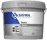 sigma stucco beton matt kleur 10 ltr - thumbnail
