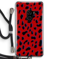 Red Leopard: Xiaomi Mi Mix 2 Transparant Hoesje met koord