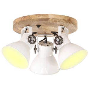 VidaXL Plafondlamp industrieel 25 w e27 42x27 cm wit