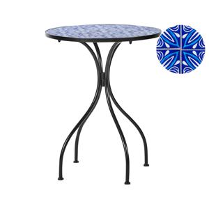 Beliani CIGLIANO - Tuintafel-Zwart-IJzer