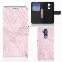 Nokia 8.1 Bookcase Marble Pink - Origineel Cadeau Vriendin - thumbnail