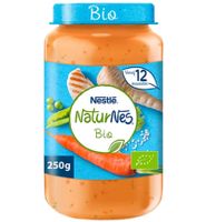 Nestlé Naturnes Biologisch Pastinaak, Doperwtjes, Wortel, Rijst, Kip 12+ Mnd (250gr) - thumbnail