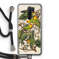 Carolinaparkiet: Xiaomi Redmi 9 Transparant Hoesje met koord