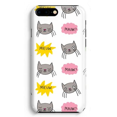 Meow: iPhone 8 Plus Volledig Geprint Hoesje