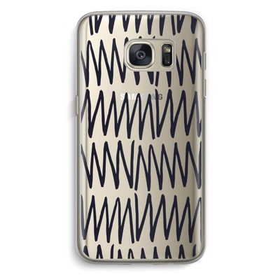 Marrakech Zigzag: Samsung Galaxy S7 Transparant Hoesje