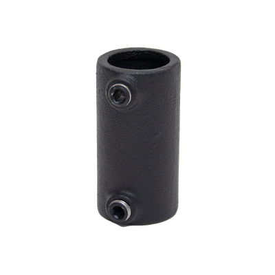 Koppelstuk mat zwart structuur steigerbuis met inbusbout steigerbuis Ø 33.7mm