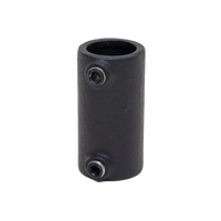 Koppelstuk mat zwart structuur steigerbuis met inbusbout steigerbuis Ø 33.7mm