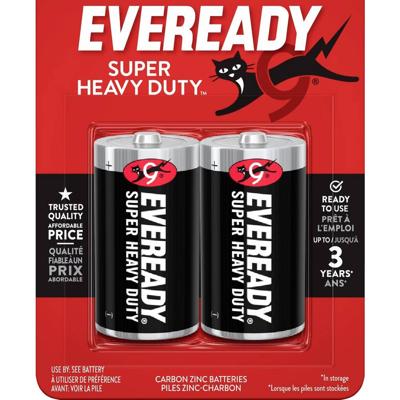 Eveready SHD D batterij (mono) Zink-kool 1.5 V 2 stuk(s)