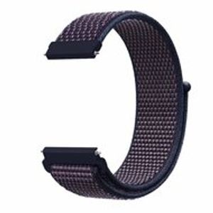 Sport Loop nylon bandje - Navy / donkerpaars gemêleerd - Samsung Galaxy Watch Active 2