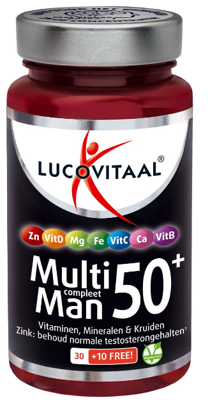 Lucovitaal Voedingssupplementen Multi Man 50+ 30 + 10Gratis Tabletten