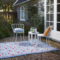 Laura Ashley - Vloerkleed Thorncliff Daisy Sky Blu Outdoor -