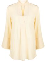 By Malene Birger blouse en soie à manches bouffantes - Jaune