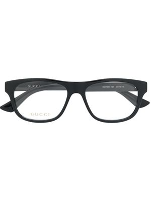 Gucci Eyewear lunettes de vue à monture rectangulaire - Noir