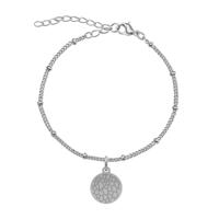 Gepersonaliseerde neusafdruk armband - Stainless steel - Zilver