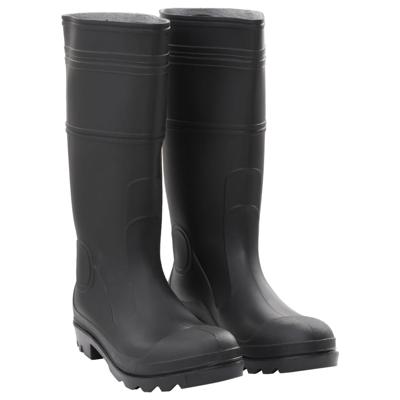 VidaXL Regenlaarzen maat 45 pvc zwart