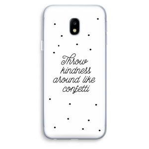 Confetti: Samsung Galaxy J3 (2017) Transparant Hoesje