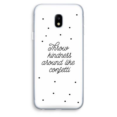 Confetti: Samsung Galaxy J3 (2017) Transparant Hoesje