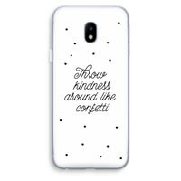 Confetti: Samsung Galaxy J3 (2017) Transparant Hoesje