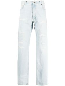 424 distressed-effect straight-leg jeans - Bleu