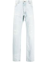 424 distressed-effect straight-leg jeans - Bleu - thumbnail