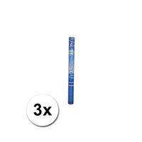 3 confetti shooters blauw 60 cm - thumbnail