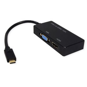 VALUE 12.99.3215 USB grafische adapter 3840 x 2160 Pixels Zwart