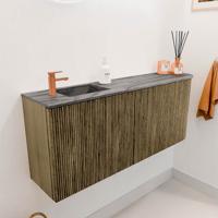 Toiletmeubel Mondiaz Joya Dlux | 101.6 cm | Meubelkleur Dusk | Faye wastafel Sombra Wasbak Links | 1 kraangat Toiletmeubel Mondiaz Joya Dlux | 101.6 cm | Meubelkleur Dusk | Faye wastafel Sombra Wasbak Links | 1 kraangat