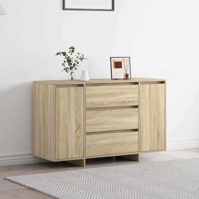 Dressoir met lade Sonoma eiken 120 x 41 x 75 cm Bewerkt hout