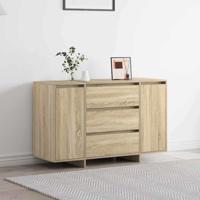 Dressoir met lade Sonoma eiken 120 x 41 x 75 cm Bewerkt hout