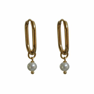 Flow Jewels Oorringen Sofie Parel Goud