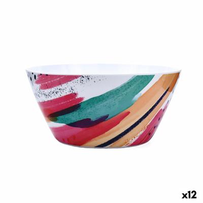 Saladekom Quid Acuarela Wit Bioplastic 25 x 12 cm (12 Stuks)