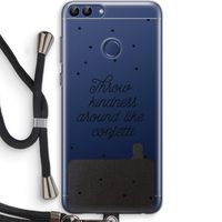 Confetti: Huawei P Smart (2018) Transparant Hoesje met koord