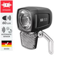Lynx Elite Koplamp Dynamo Sensor 60 Lux Zwart