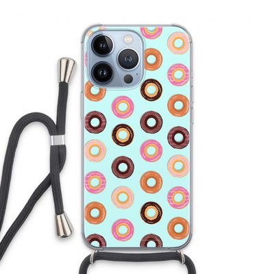 Donuts: iPhone 13 Pro Transparant Hoesje met koord