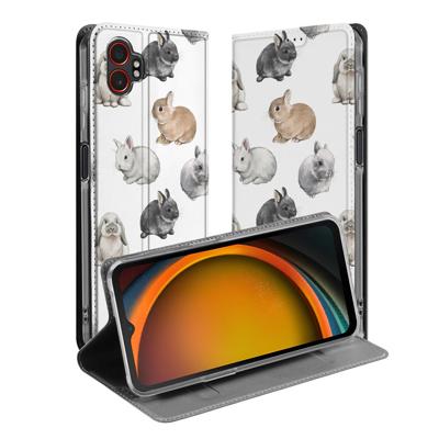 Bookcase Samsung Galaxy Xcover 7 Pro Konijntjes